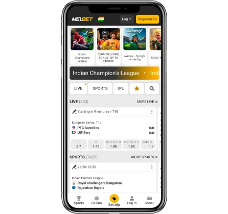 Bonuses in Melbet application