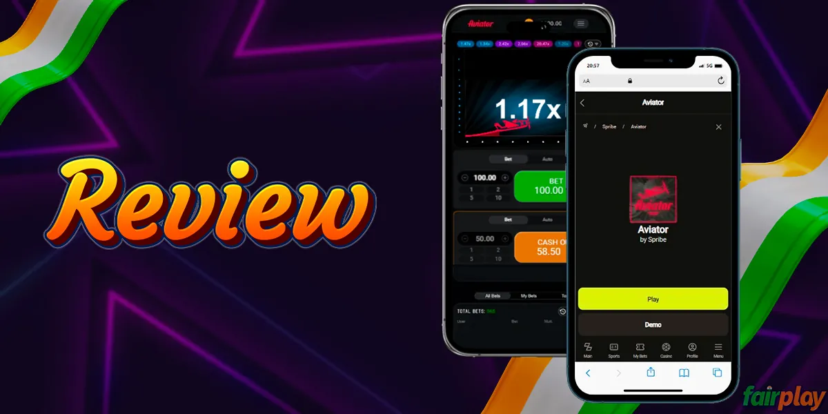 Aviator game review on the Fairplay mobile app