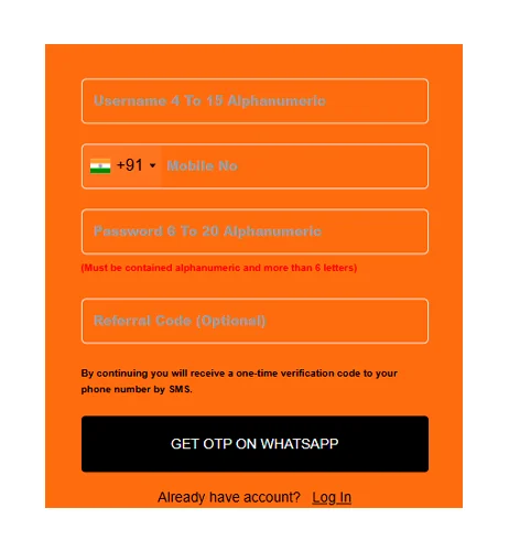 Register an account.